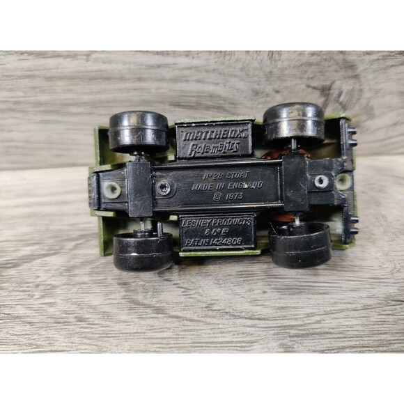 Vintage 1973 Lesney Matchbox Rolamatics No 28 & Gun Diecast Car Made in England - Picture 4 of 10